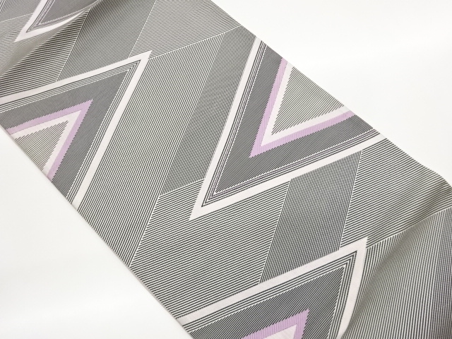 JAPANESE FUKURO OBI / WOVEN GEOMETRIC